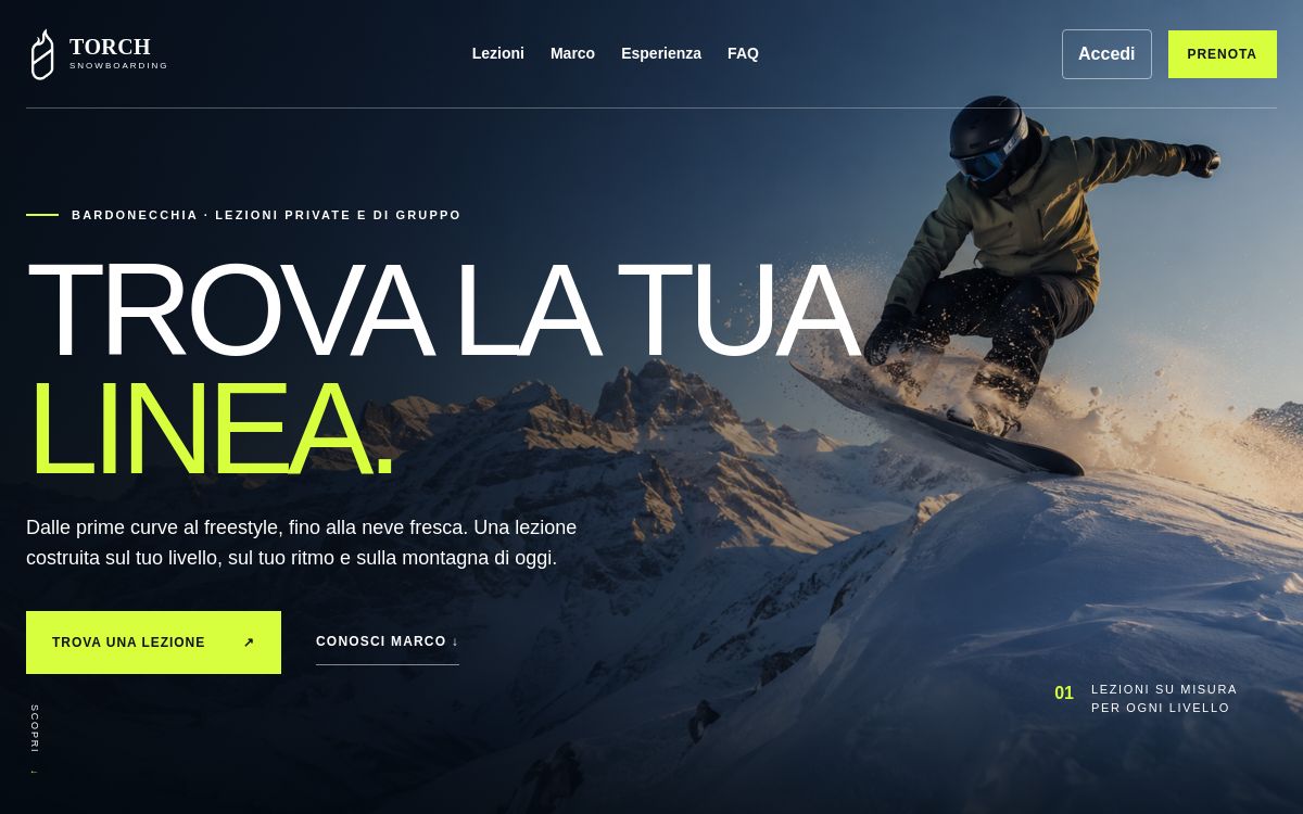 TORCH Snowboarding: sito di Marco