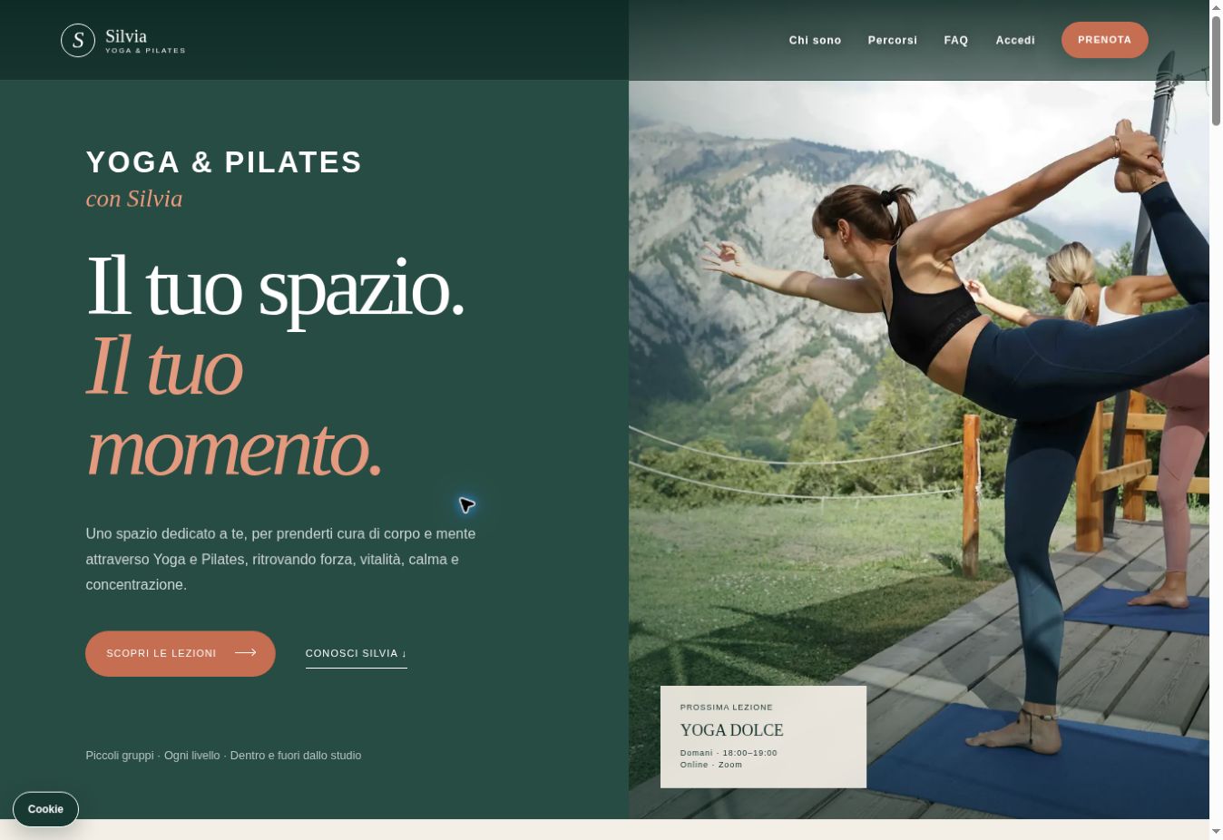 Anteprima della homepage di Silvia